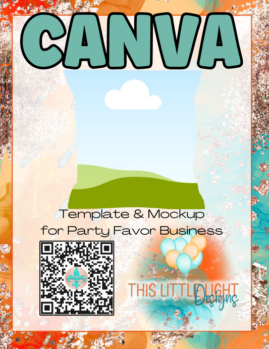 Fudge Stripe Cookes Labels  l Template and Mockup for Canva | Digital Download