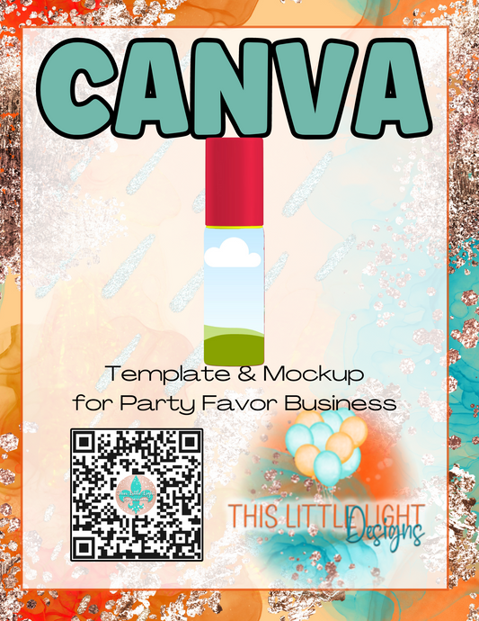 Push Pop Candy l Template and Mockup for Canva | Digital Download