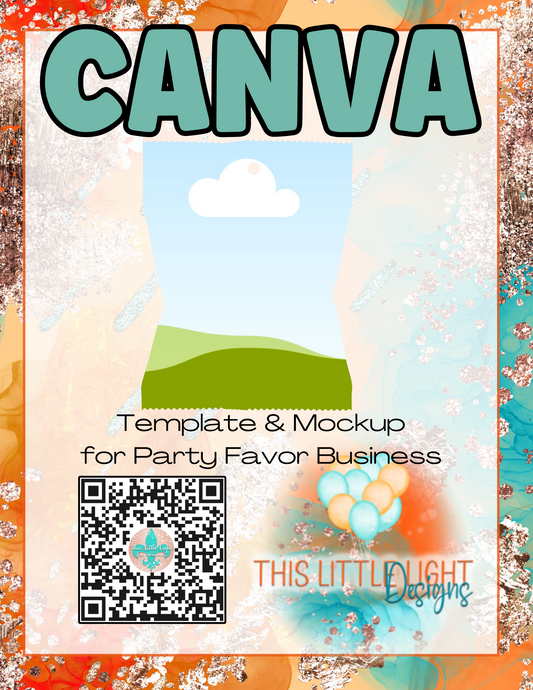 Fruit Gushers Wrap l Template and Mockup for Canva | Digital Download