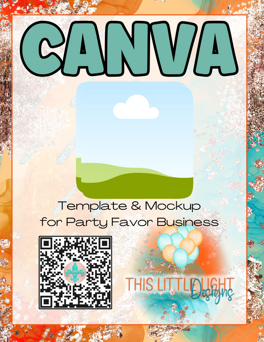 Lunch Snack Pack Label l Template and Mockup for Canva | Digital Download