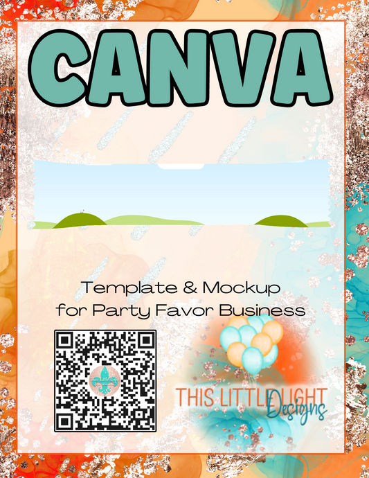 Fruit Roll Ups Wrap  l Template and Mockup for Canva | Digital Download